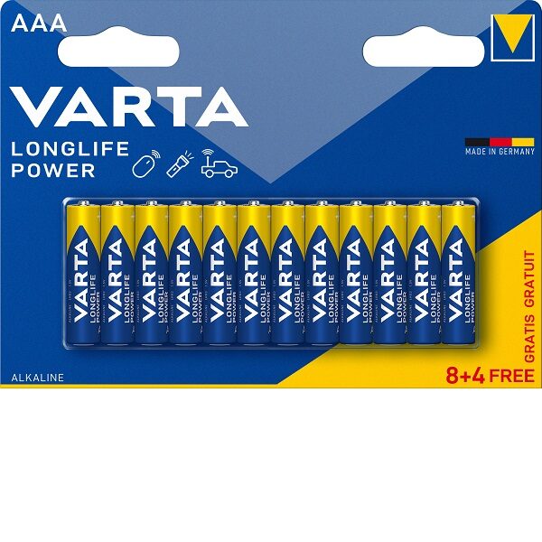 VARTA-Pila alcalina LongLife Max Power 4706 AA (Blíster 4 pilas + 2)