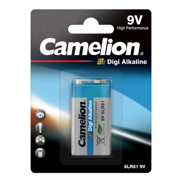 Camelion Digi alkaline battery 6LR61 700mAh BL1